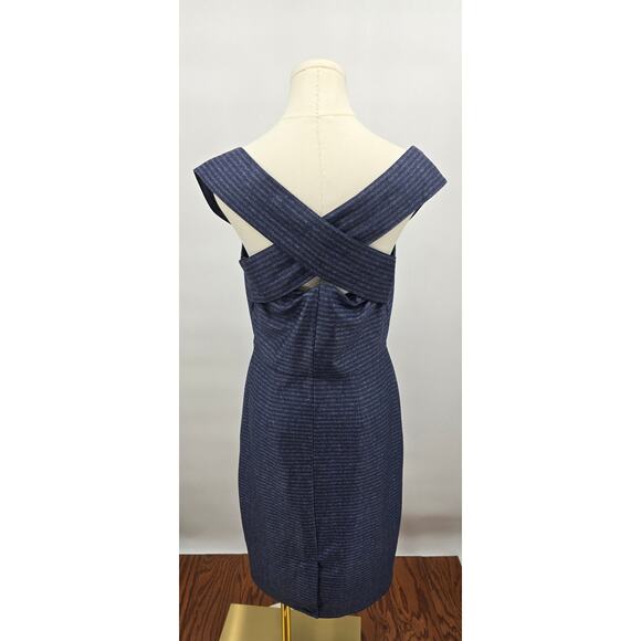 Tahari Navy Kathleen Knit Dress - Picture 3 of 6